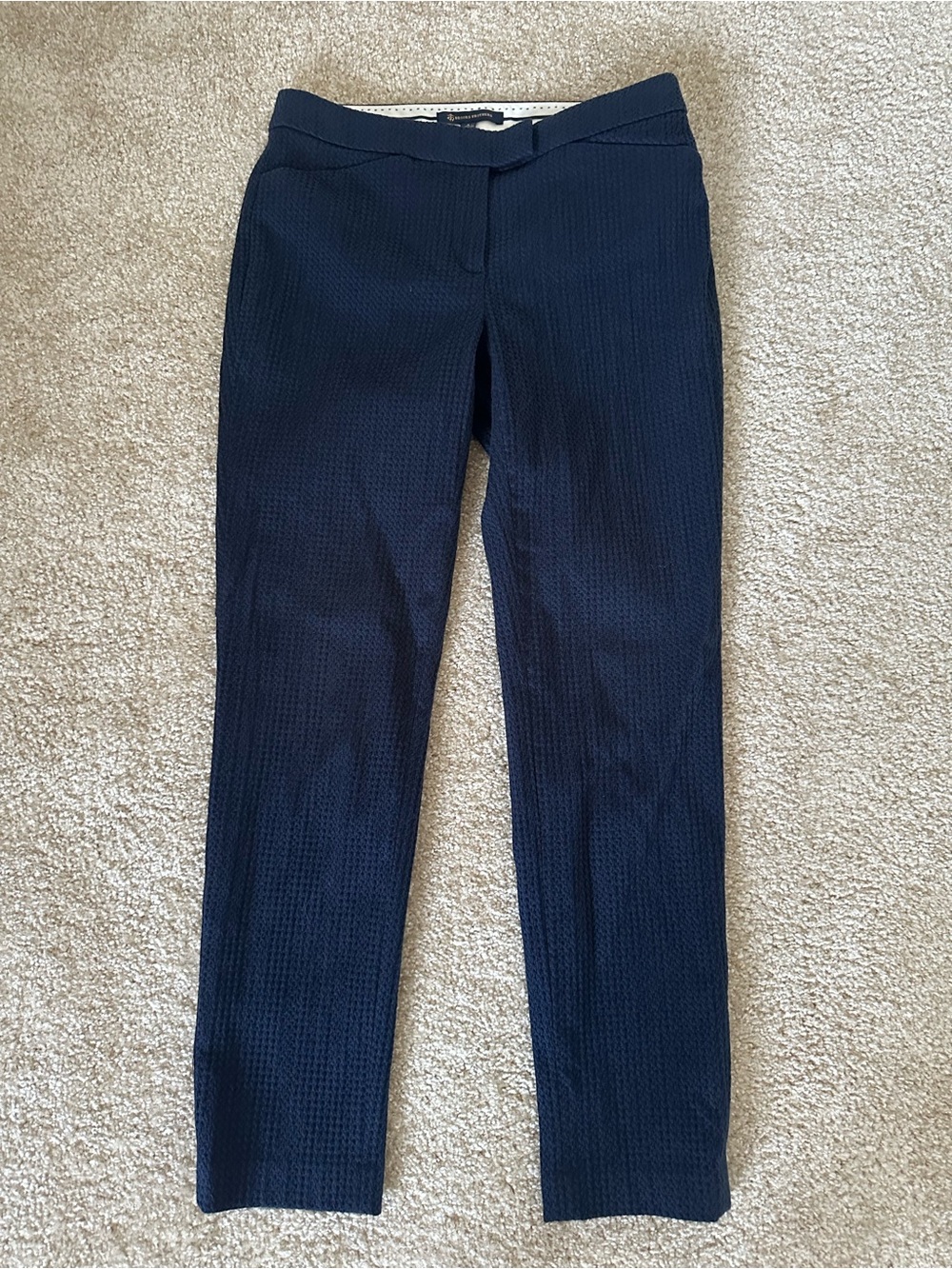 Brooks Brothers Navy Textured Pants